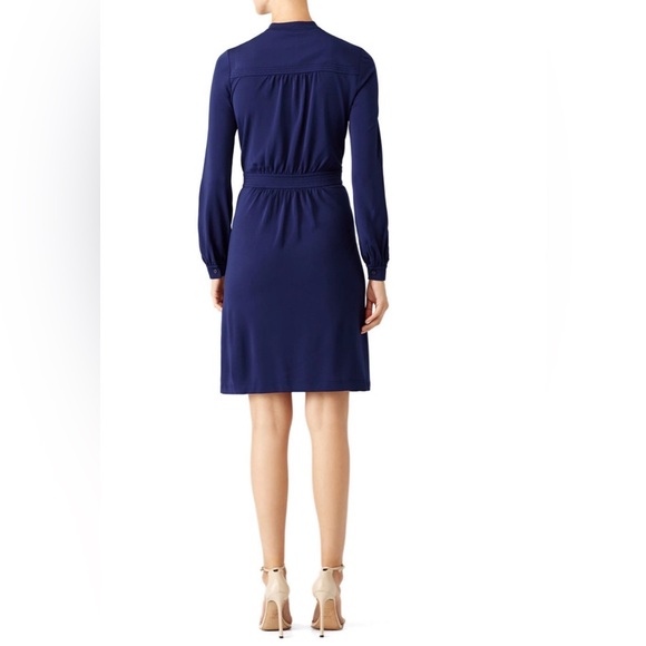 Tory Burch Valentina Tunic Dress Midnight Navy NWT Size L Sold Out - Picture 2 of 9